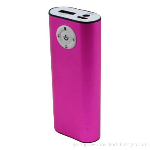 Power Bank with One USB, LED Torch and 4,400mAh Capacity